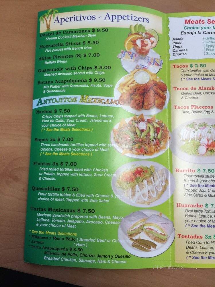 Acapulco - Raritan, NJ menu_pic