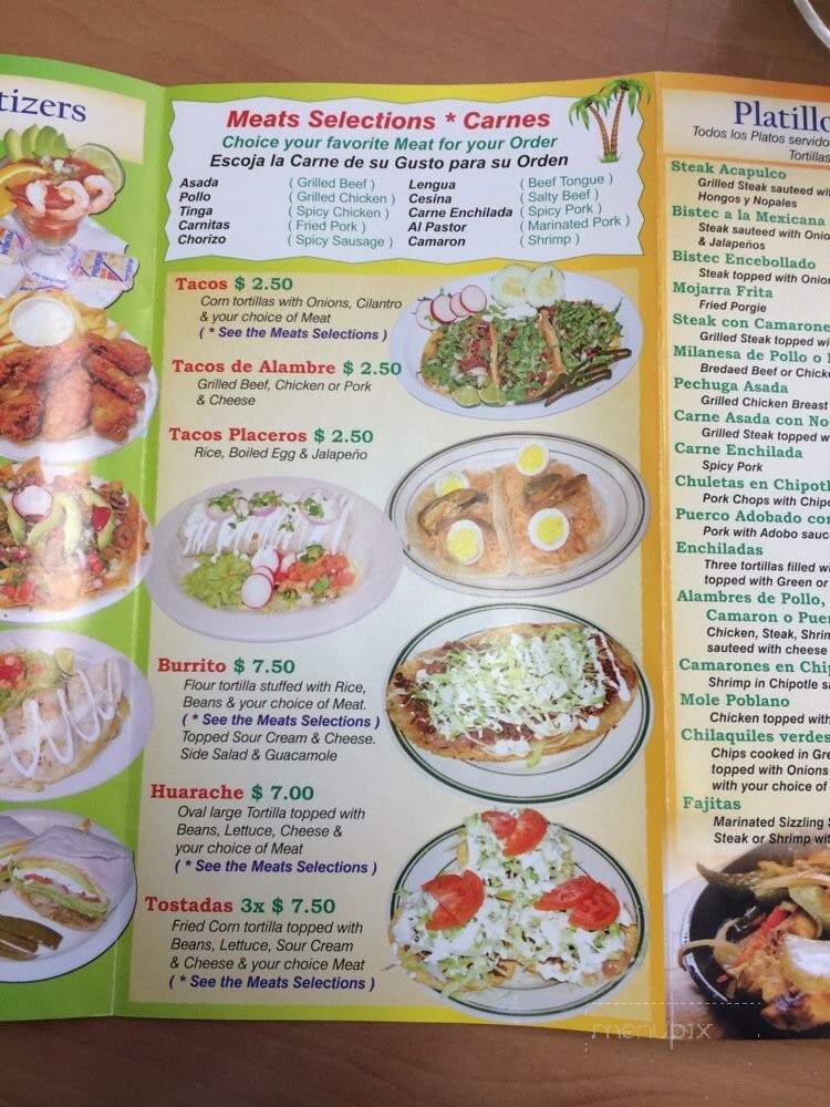 Acapulco - Raritan, NJ menu_pic