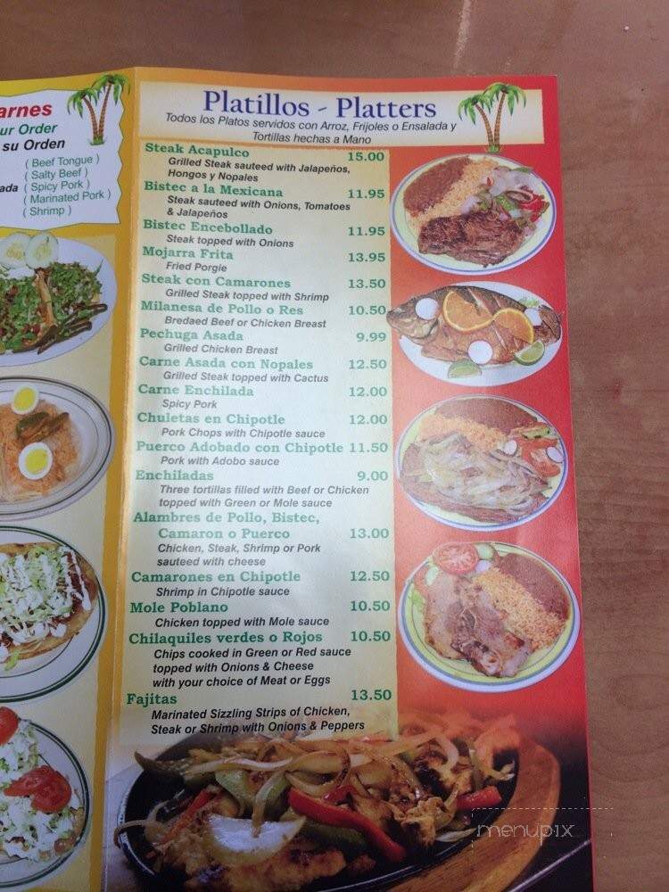 Acapulco - Raritan, NJ menu_pic