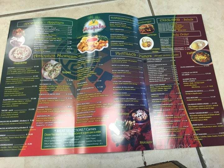 Acapulco - Raritan, NJ menu_pic
