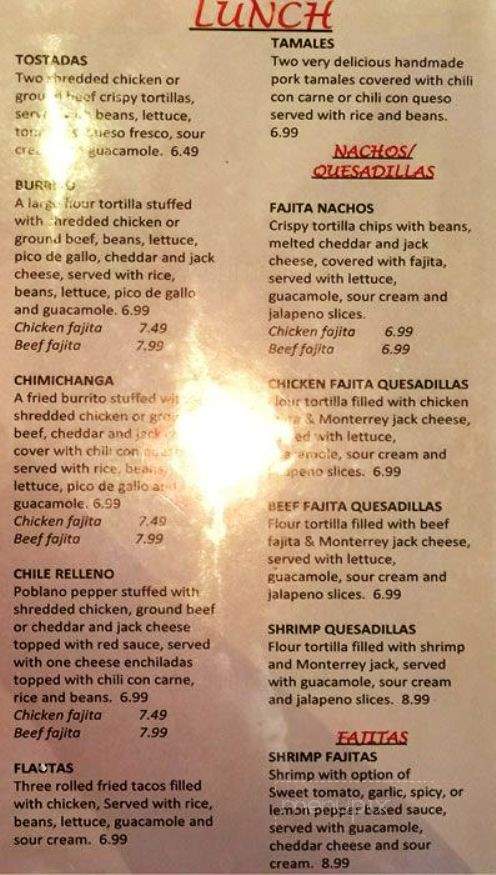 Dos Chavos - Rowlett, TX menu_pic