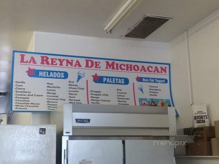 La Reyna de Michoacan - Reseda, CA menu_pic