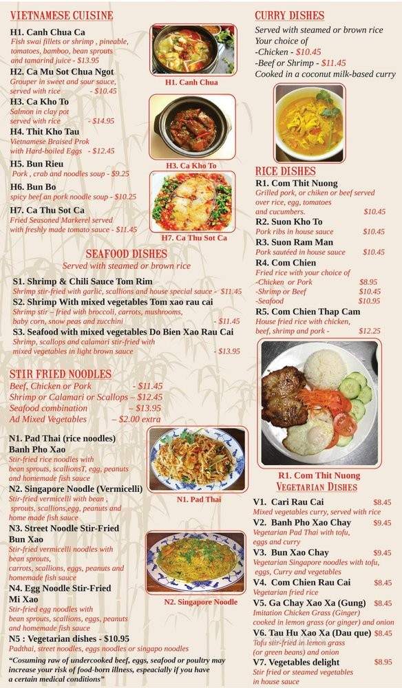 I Love Pho - Greensboro, NC menu_pic