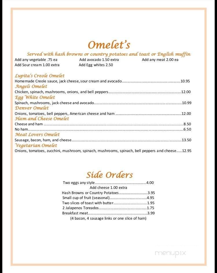 Angel's Restaurant - Richmond, CA menu_pic