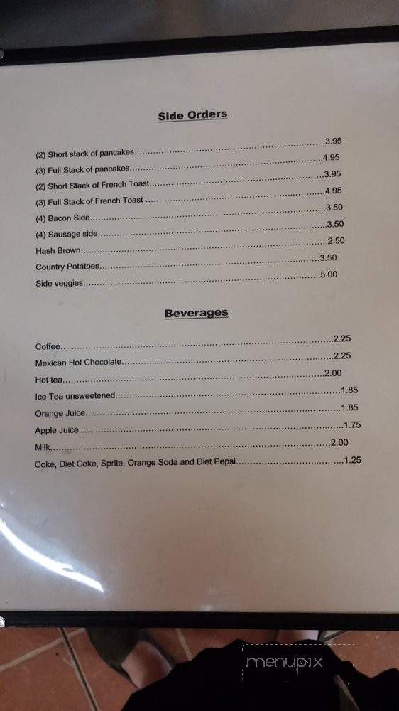 Angel's Restaurant - Richmond, CA menu_pic