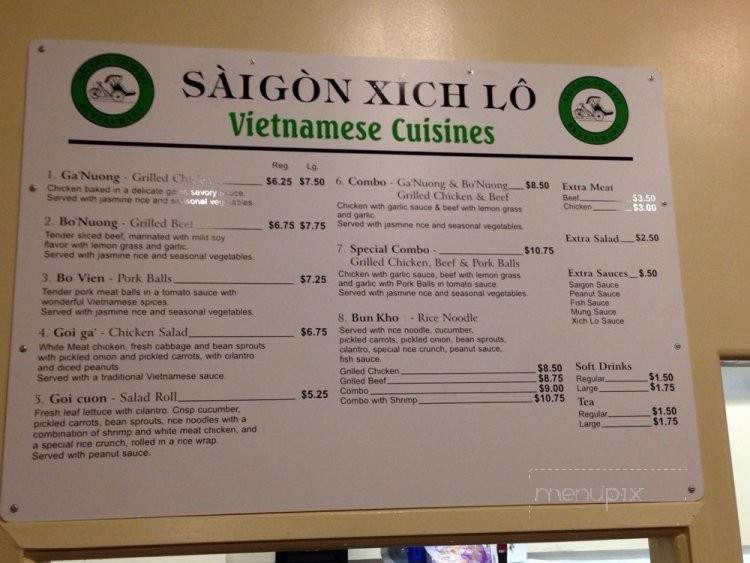 Saigon Xich Lo - Grants Pass, OR menu_pic