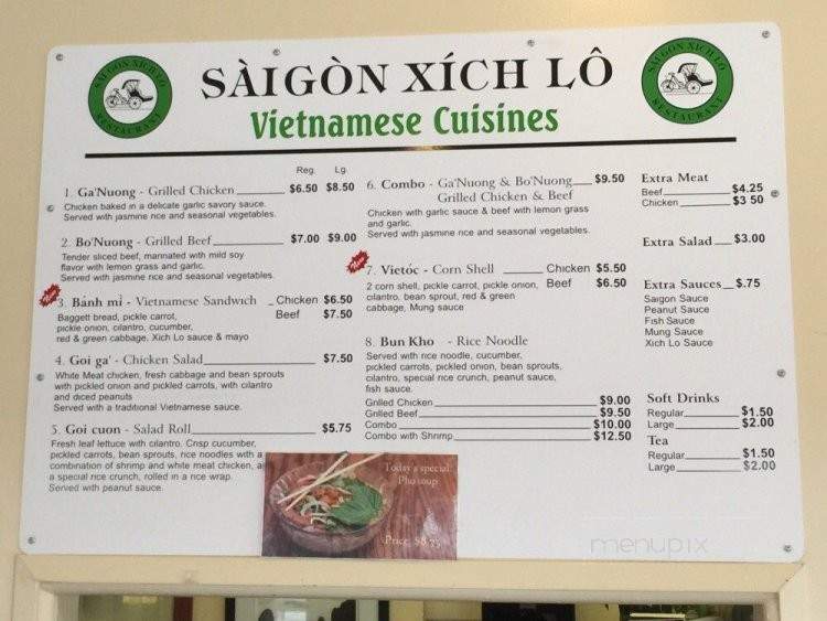 Saigon Xich Lo - Grants Pass, OR menu_pic