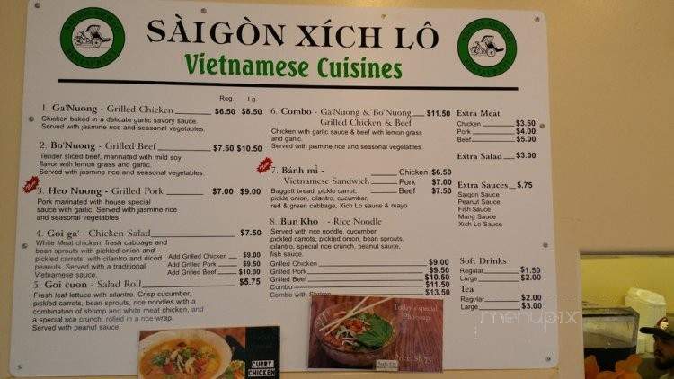 Saigon Xich Lo - Grants Pass, OR menu_pic