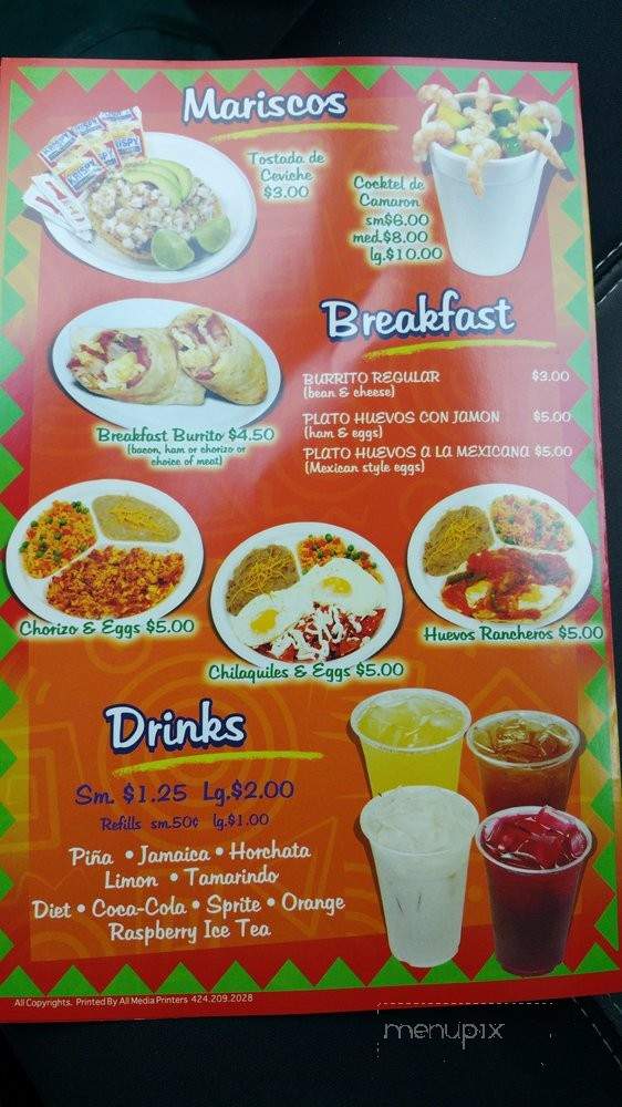 Tacos Giyo 2 - Paramount, CA menu_pic
