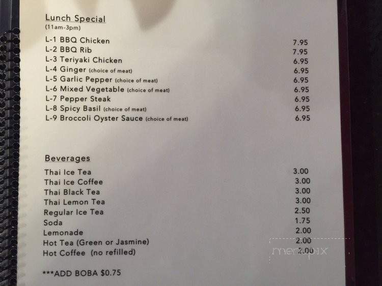 The Great Thai BBQ - National City, CA menu_pic
