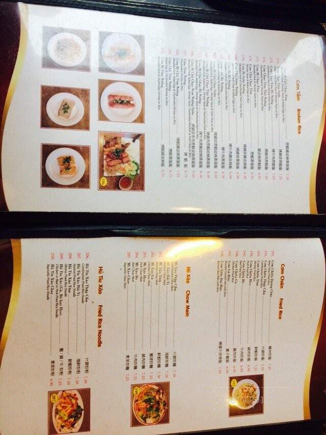 Tan Khai Hoan - Rosemead, CA menu_pic