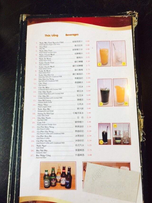 Tan Khai Hoan - Rosemead, CA menu_pic