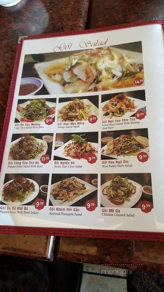 Tram Chim Fresh Seafood - Westminster, CA menu_pic