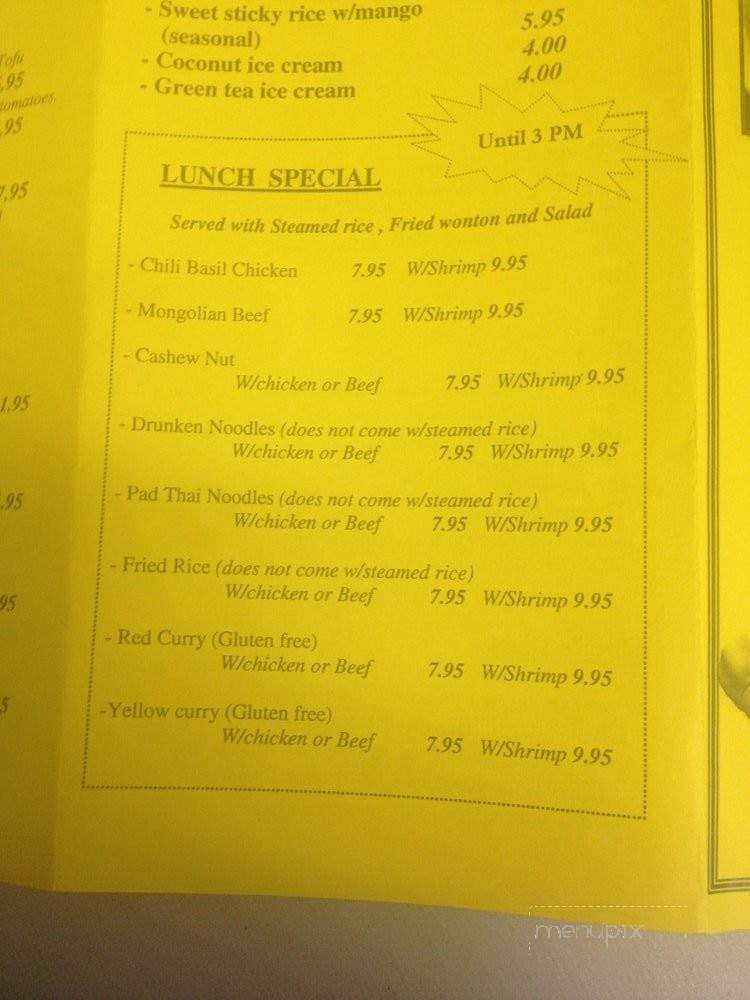 Thai BBQ & Combo - Paso Robles, CA menu_pic