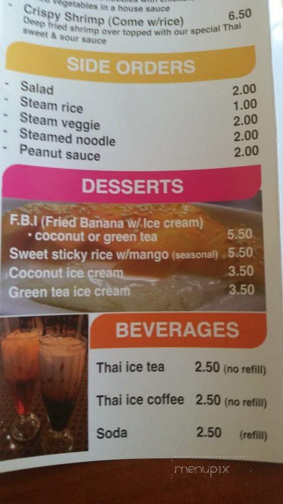 Thai BBQ & Combo - Paso Robles, CA menu_pic
