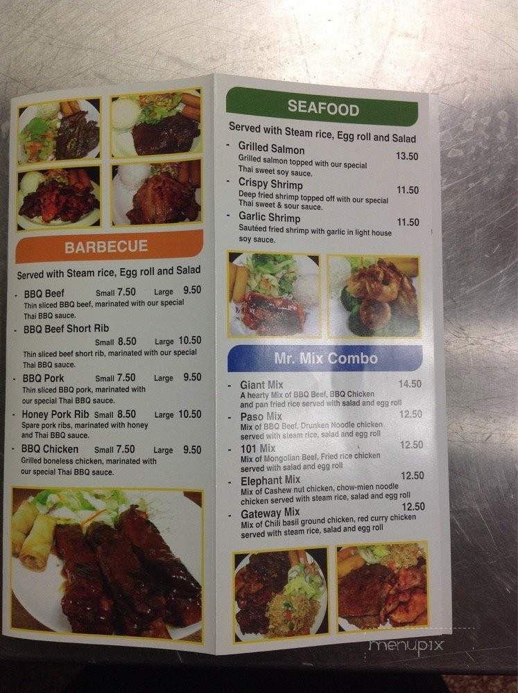 Thai BBQ & Combo - Paso Robles, CA menu_pic