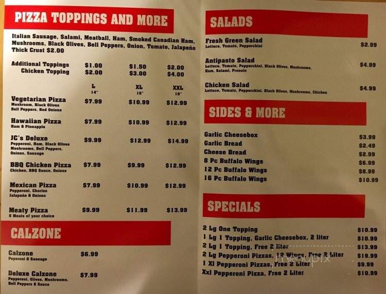 Jc's Pizza - Montebello, CA menu_pic