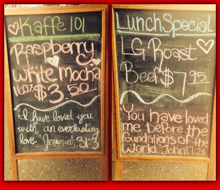 Kaffe 101 - Coos Bay, OR menu_pic