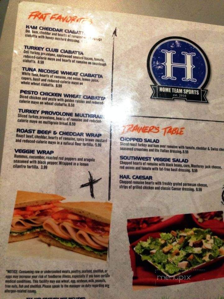 Home Team Sports - Las Vegas, NV menu_pic