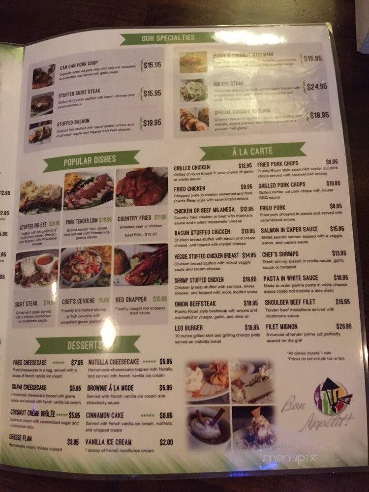 La Fondita de Leo - Downtown Clearwater, FL menu_pic