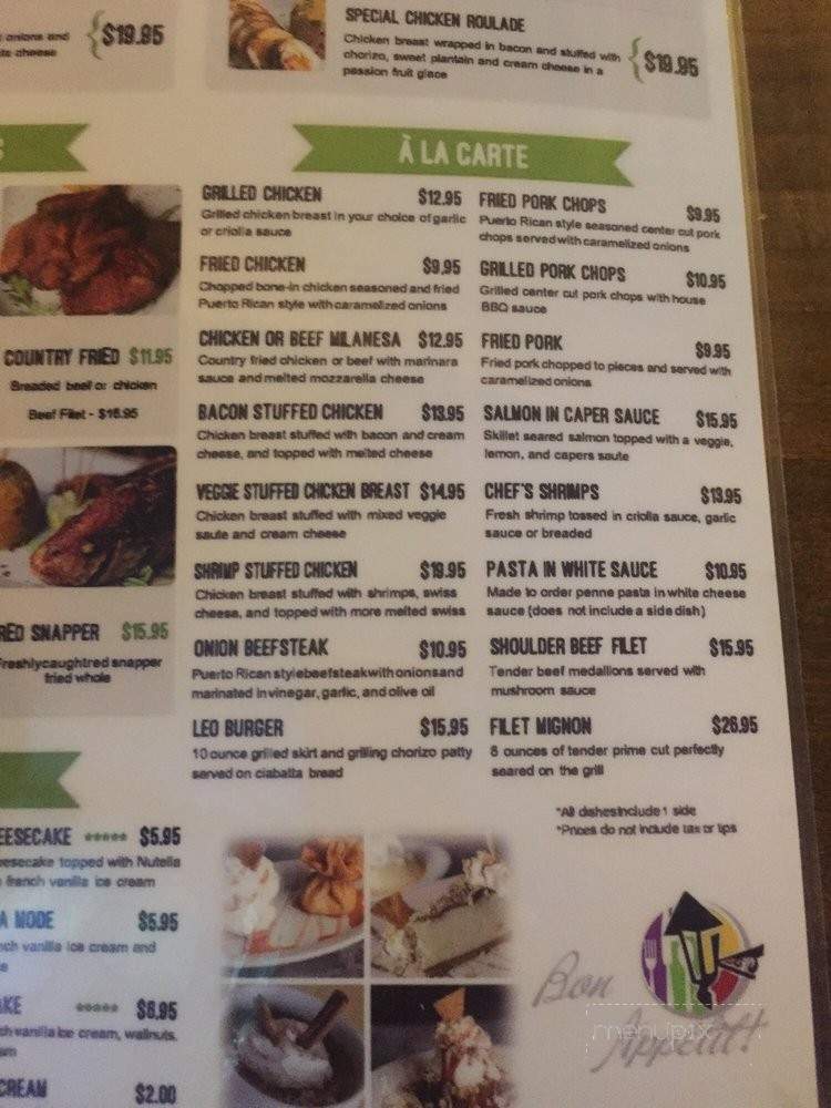 La Fondita de Leo - Downtown Clearwater, FL menu_pic