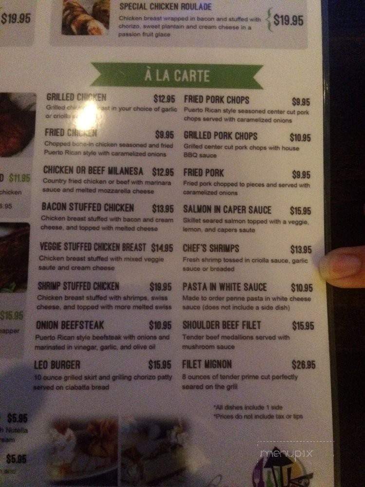 La Fondita de Leo - Downtown Clearwater, FL menu_pic