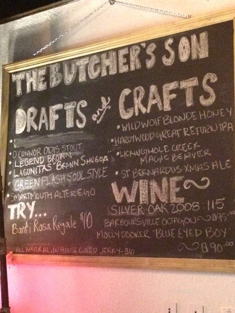 The Butcher's Son - Chesapeake, VA menu_pic