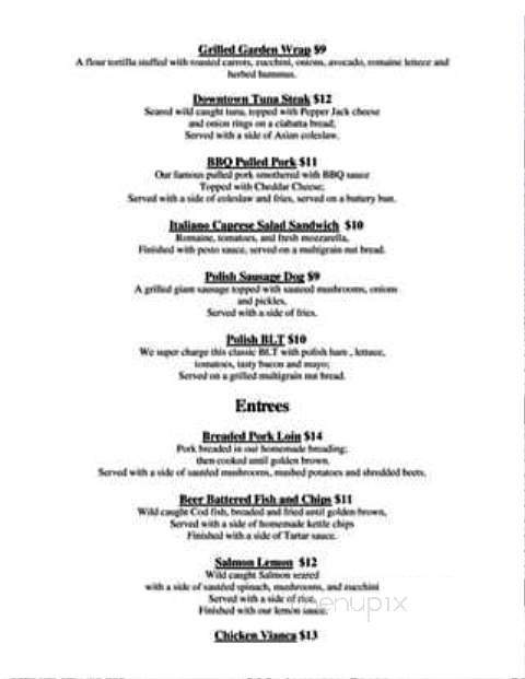 The Avondale Coffee & Grill House - Chicago, IL menu_pic