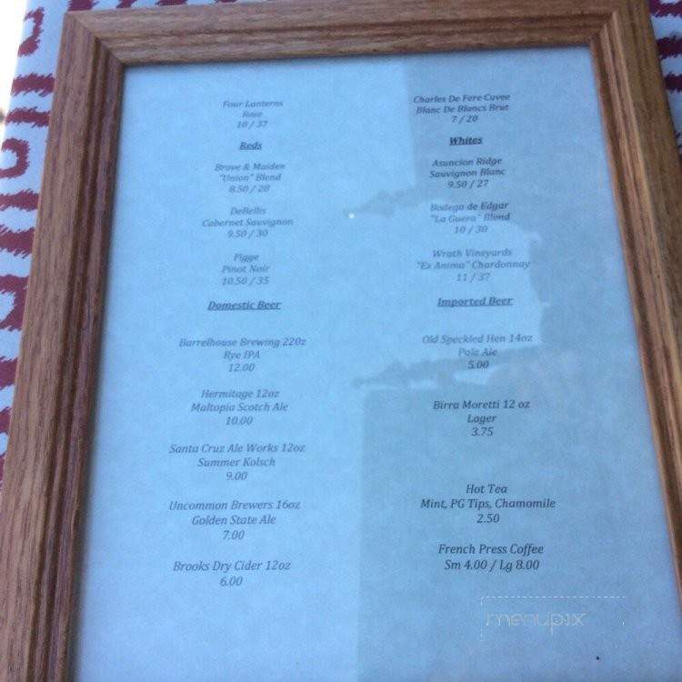 Next Door Bistro - Paso Robles, CA menu_pic
