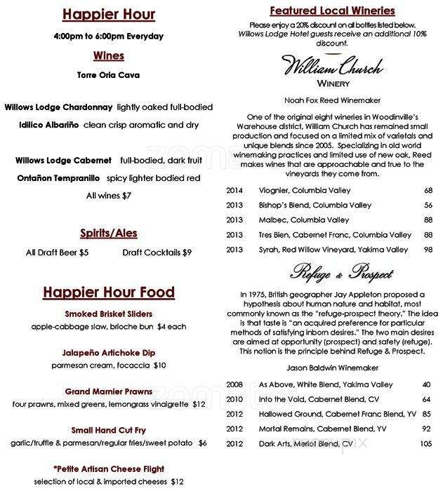 Fireside Cellars - Woodinville, WA menu_pic