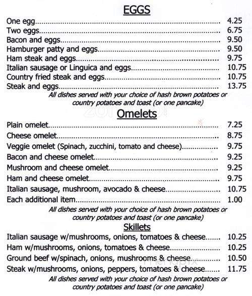 Tony P's - San Jose, CA menu_pic
