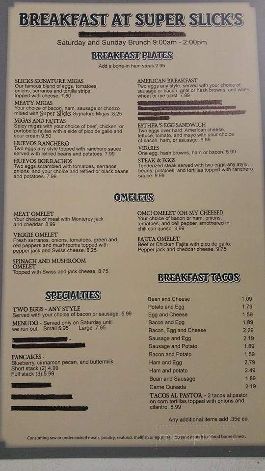 Super Slicks - Buda, TX menu_pic