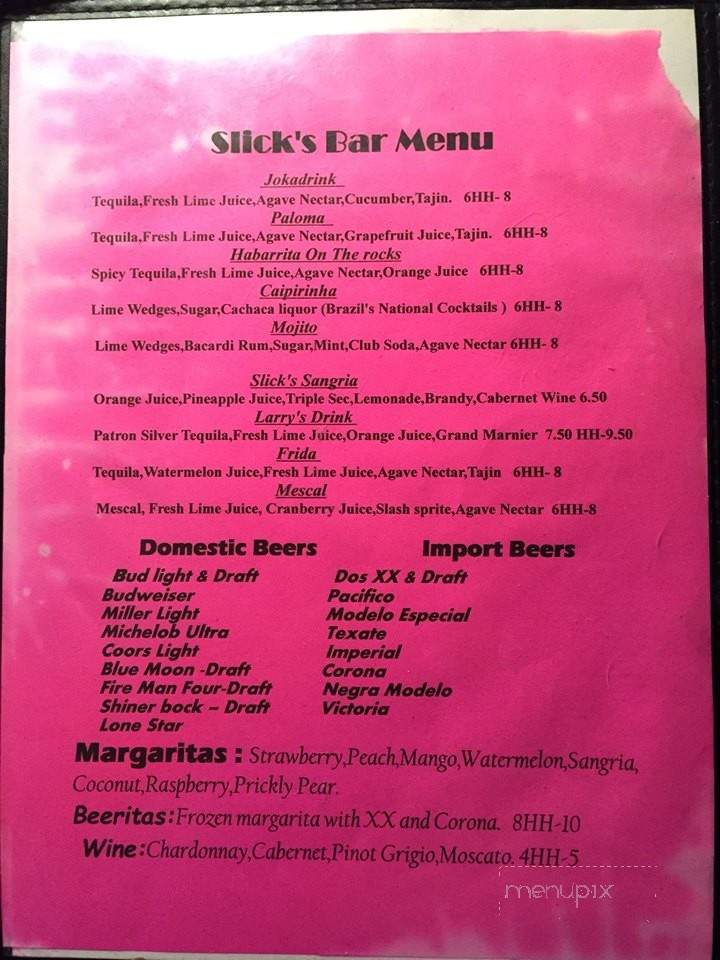 Super Slicks - Buda, TX menu_pic