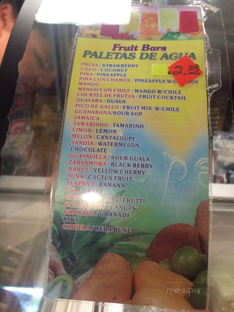 Paleteria La Reyna De Michoacan - El Monte, CA menu_pic