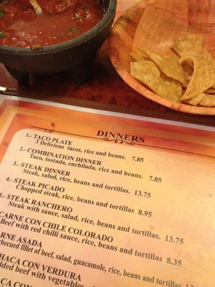 Sobe's - El Centro, CA menu_pic