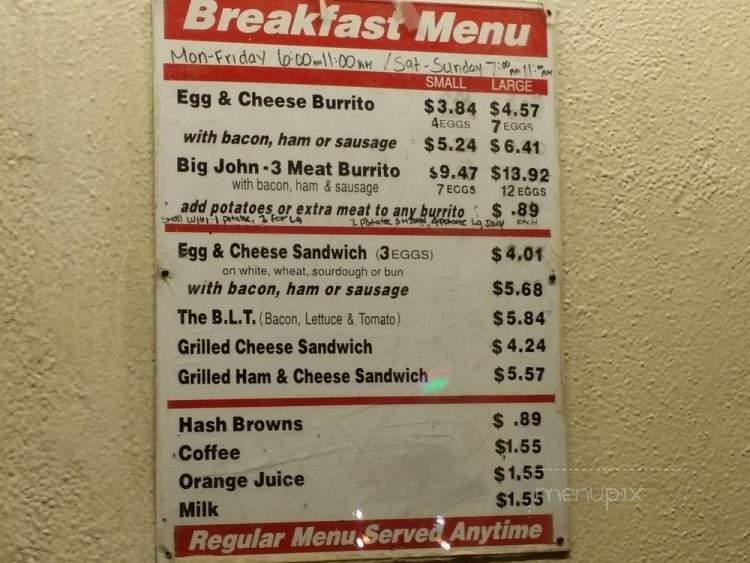 Yogi's Burgers - Chino, CA menu_pic