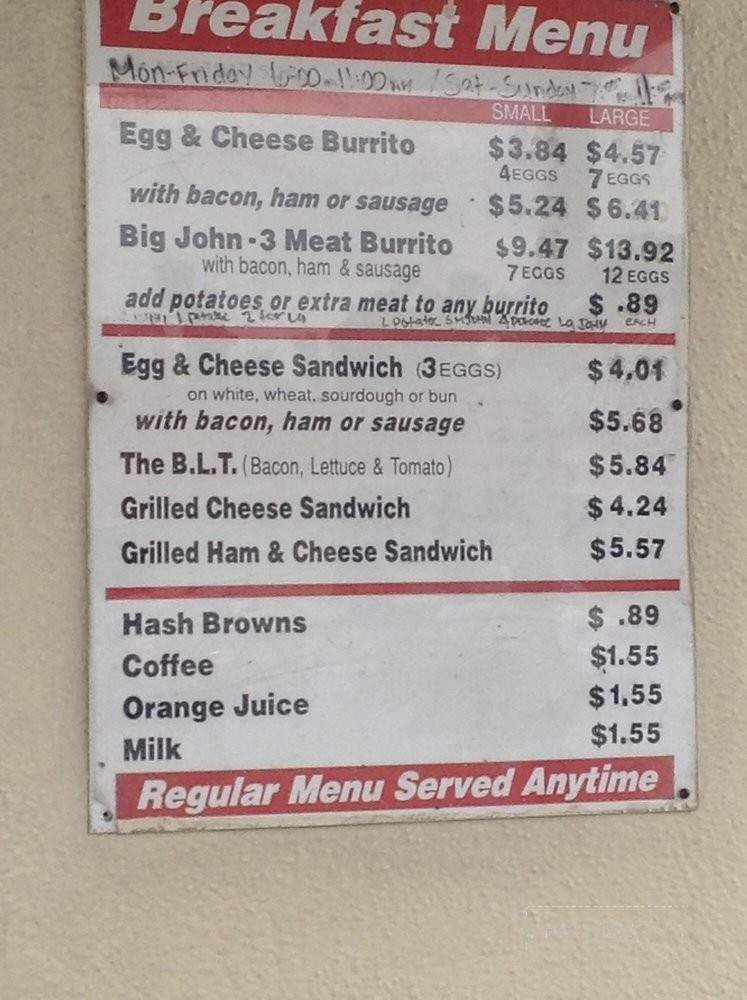Yogi's Burgers - Chino, CA menu_pic