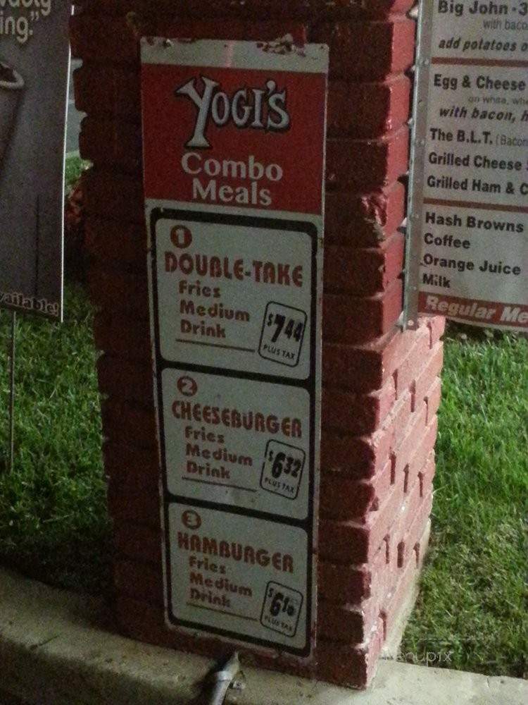 Yogi's Burgers - Chino, CA menu_pic