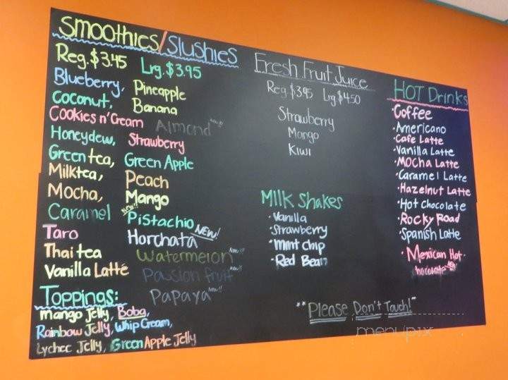 Iceland Hawaiian Shaved Ice - Huntington Park, CA menu_pic