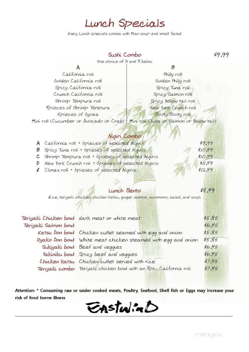 /250188315/Eastwind-Sushi-and-Grill-Menu-Glendale-AZ - Glendale, AZ