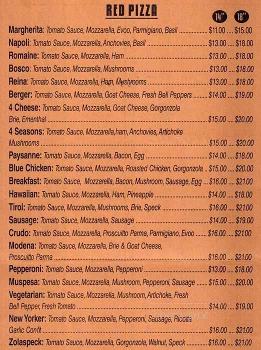 L'industrie Pizzeria - Brooklyn, NY menu_pic