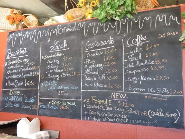 Provence Bakery - Prunedale, CA menu_pic