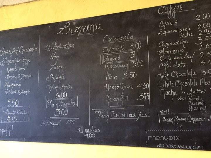 Provence Bakery - Prunedale, CA menu_pic