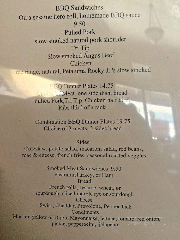 Bon Ton L'Roy's Lighthouse Smokehouse - Monterey, CA menu_pic