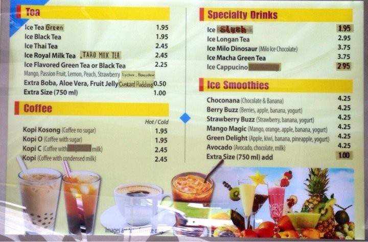 QQ Kopitiam - Pasadena, CA menu_pic