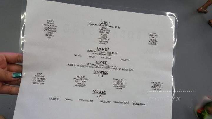 Boba Bistro - Canyon Country, CA menu_pic