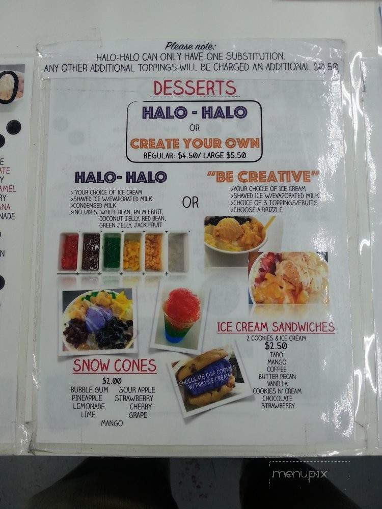Boba Bistro - Canyon Country, CA menu_pic
