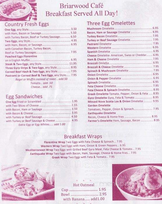 Briarwood Cafe - Jamaica, NY menu_pic