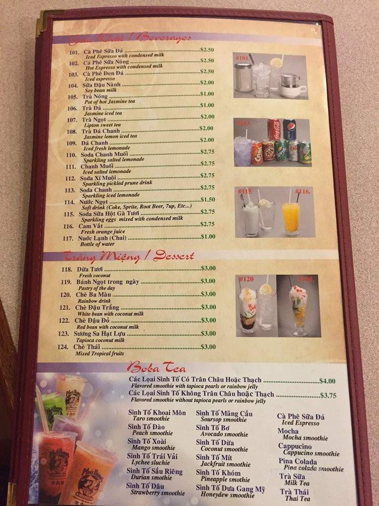 Pho Hung - Fort Worth, TX menu_pic
