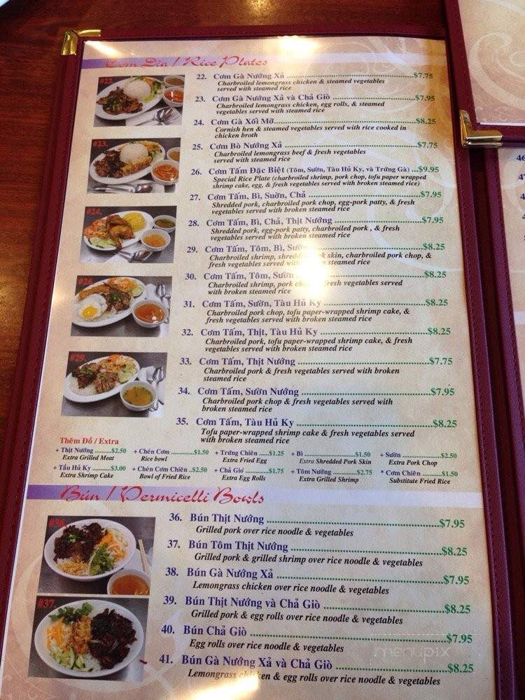 Pho Hung - Fort Worth, TX menu_pic